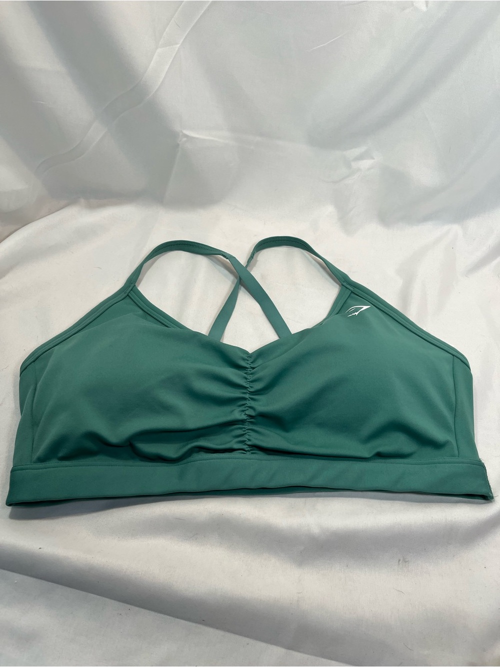 Gymshark Teal Green Cross-Back Sports Bra